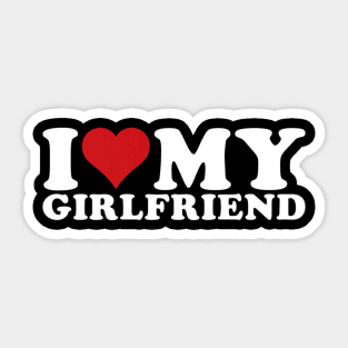 I Love My Girlfriend Gf I Heart My Girlfriend Sticker